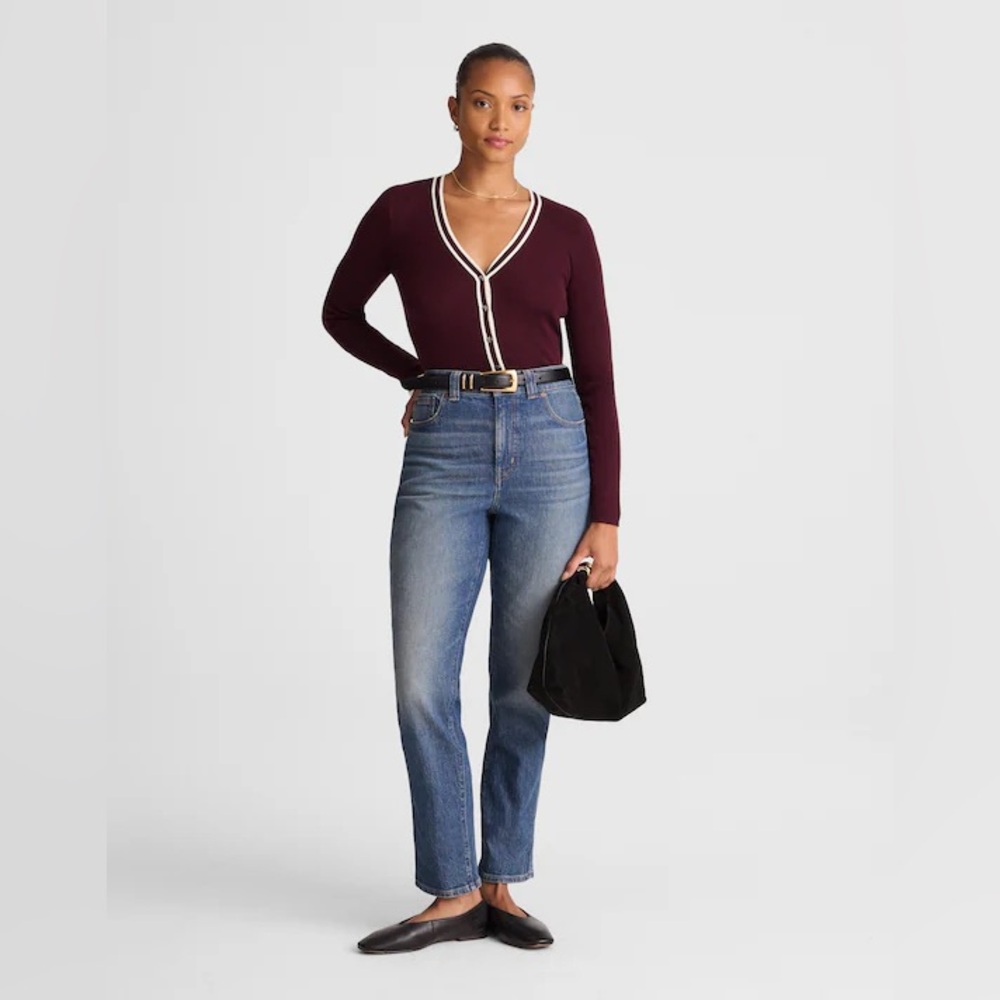 NEW Madewell Curvy Perfect Vintage Straight Leg Decatur Wash Jeans Womens 24